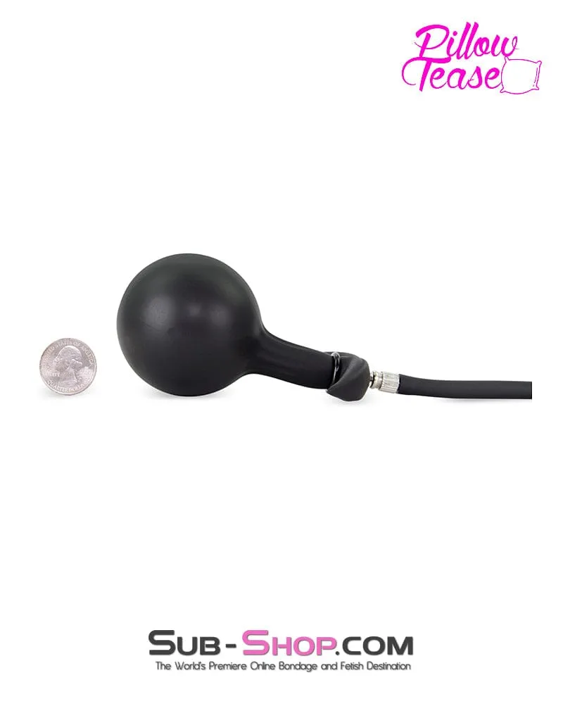 0460M      Inflatable Butt Plug with Removeable Pump Hose and Metal Vibro Ball Inside