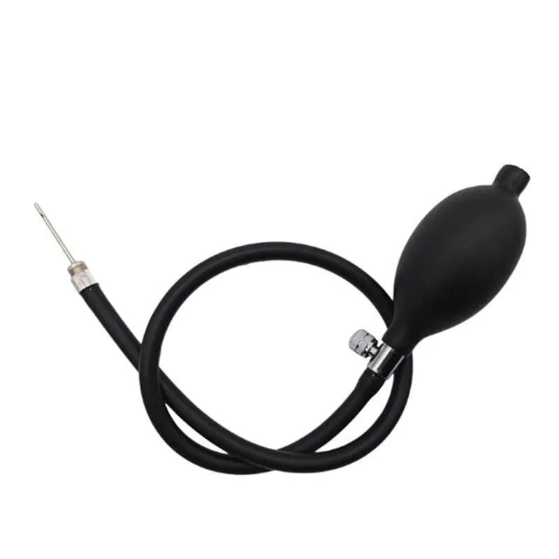 0624M      Inflatable Prostate Massager Plug with Removable Pump Hose