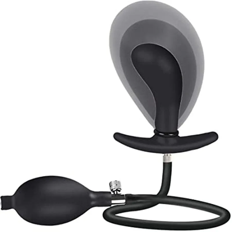 0624M      Inflatable Prostate Massager Plug with Removable Pump Hose