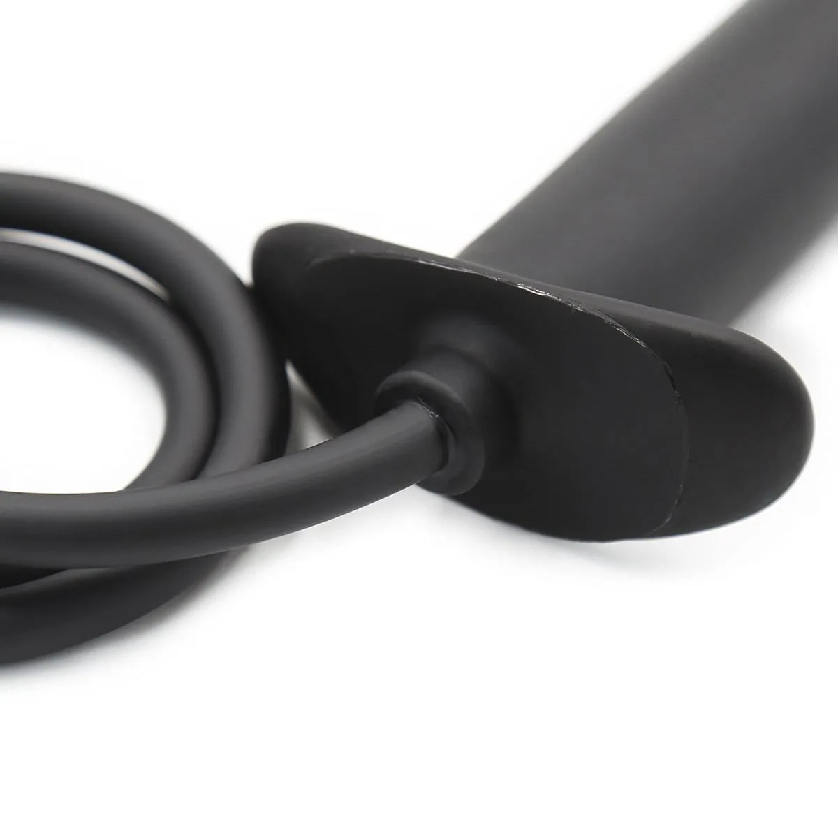 1821MQ-SIS      Sissy Bitch Inflatable Black Rubber Anal Plug