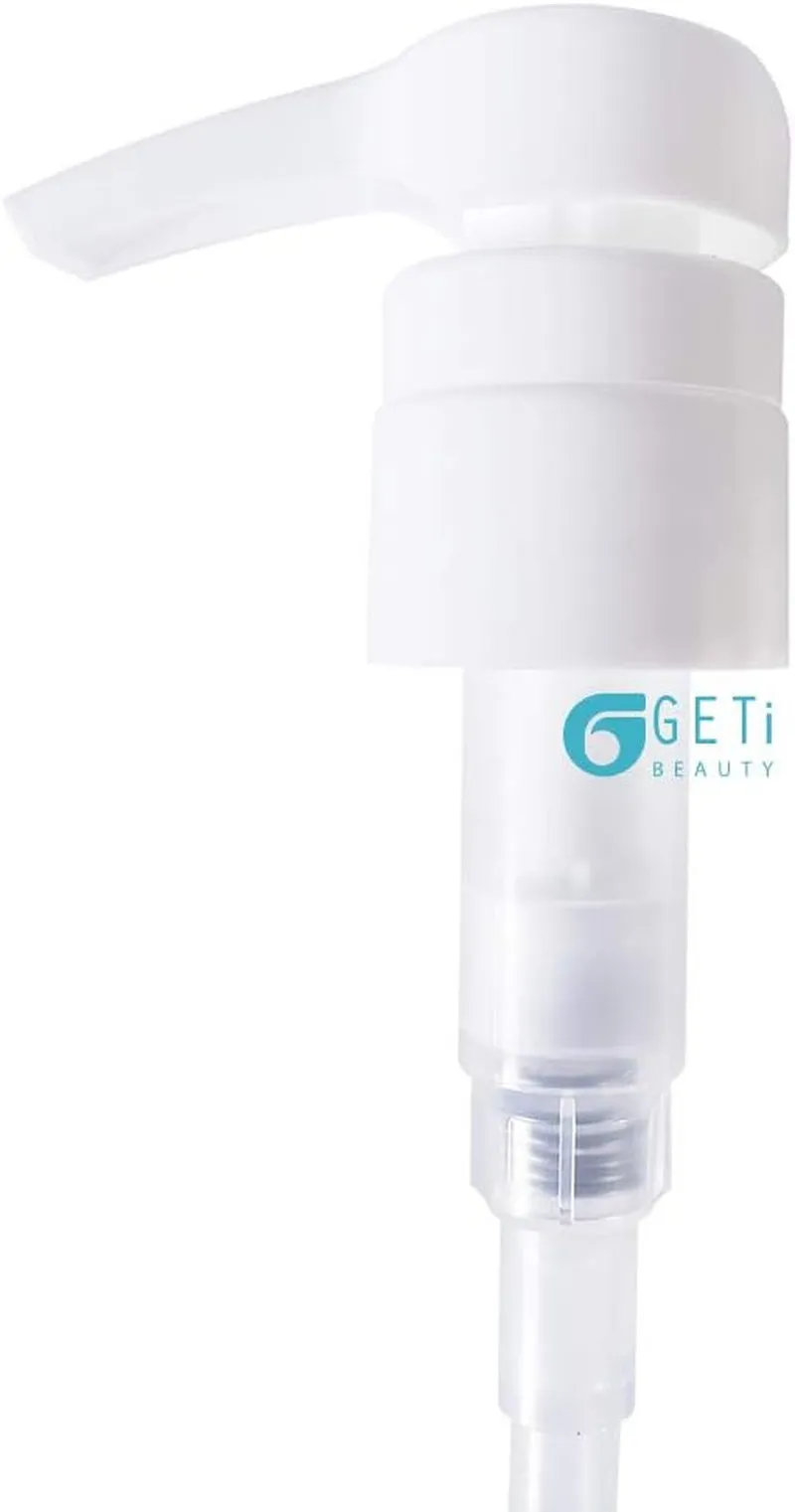 2-Pack Liter 33.8 Oz Shampoo Conditioner Pump Dispenser | Fits Most Salon Brand Liter Size Bottles with a 1-Inch Wide Opening | White | by