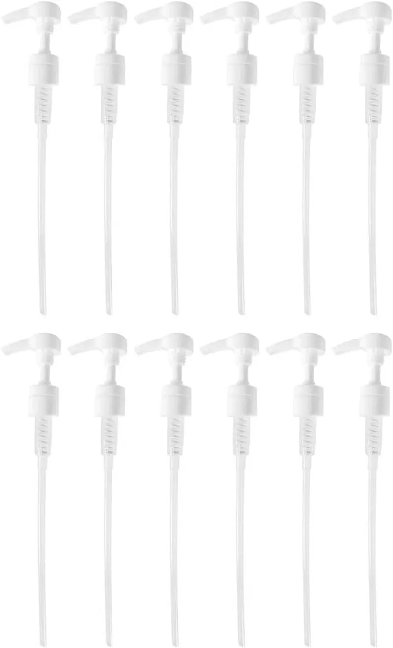2-Pack Liter 33.8 Oz Shampoo Conditioner Pump Dispenser | Fits Most Salon Brand Liter Size Bottles with a 1-Inch Wide Opening | White | by