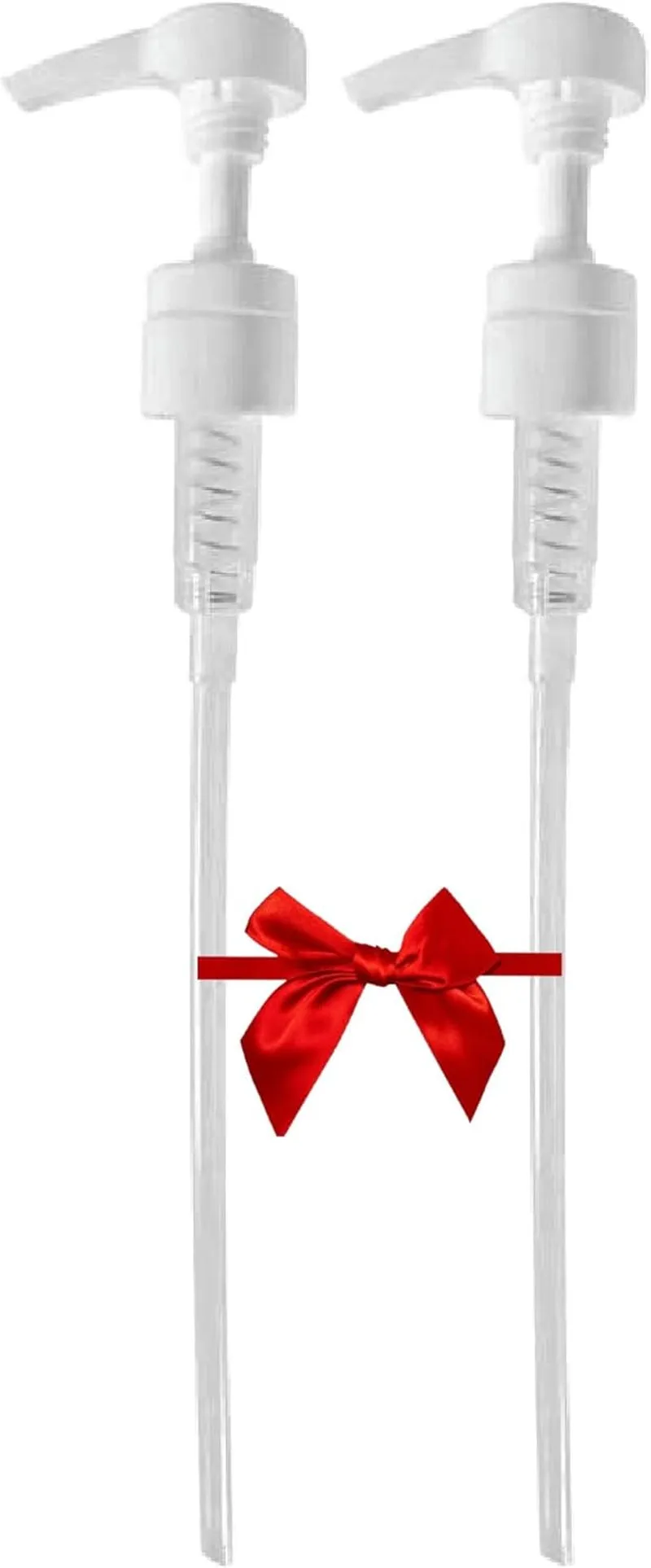 2-Pack Liter 33.8 Oz Shampoo Conditioner Pump Dispenser | Fits Most Salon Brand Liter Size Bottles with a 1-Inch Wide Opening | White | by
