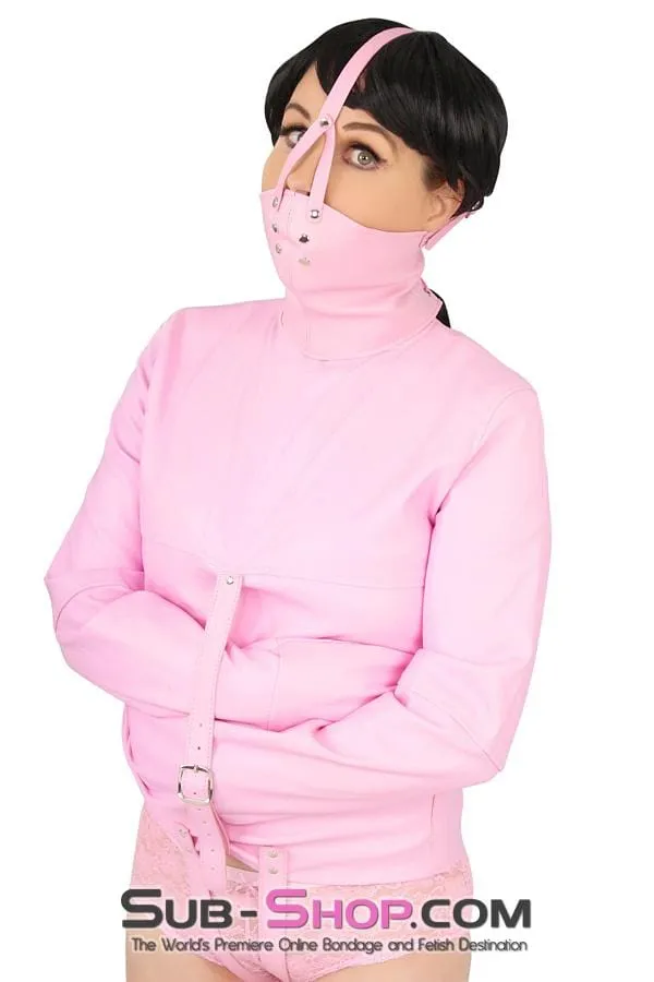 7829MH      Pink Scolds Bondage Gag Trainer Mask with Stuffed Gag