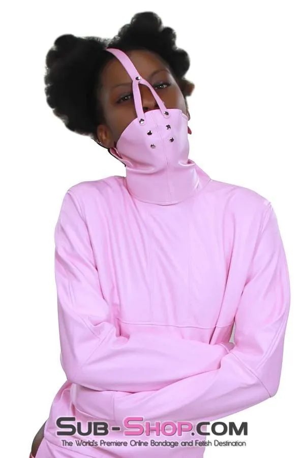 7829MH      Pink Scolds Bondage Gag Trainer Mask with Stuffed Gag