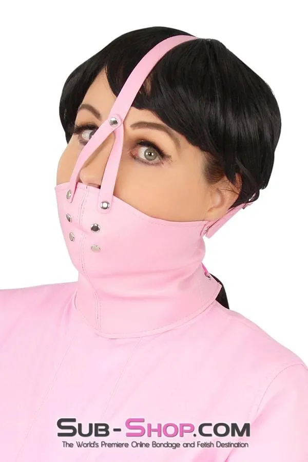 7829MH      Pink Scolds Bondage Gag Trainer Mask with Stuffed Gag