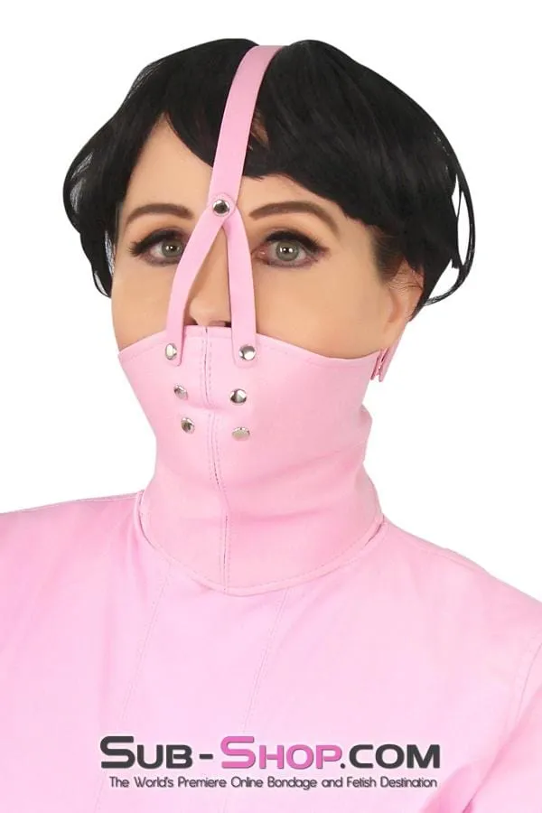 7829MH      Pink Scolds Bondage Gag Trainer Mask with Stuffed Gag