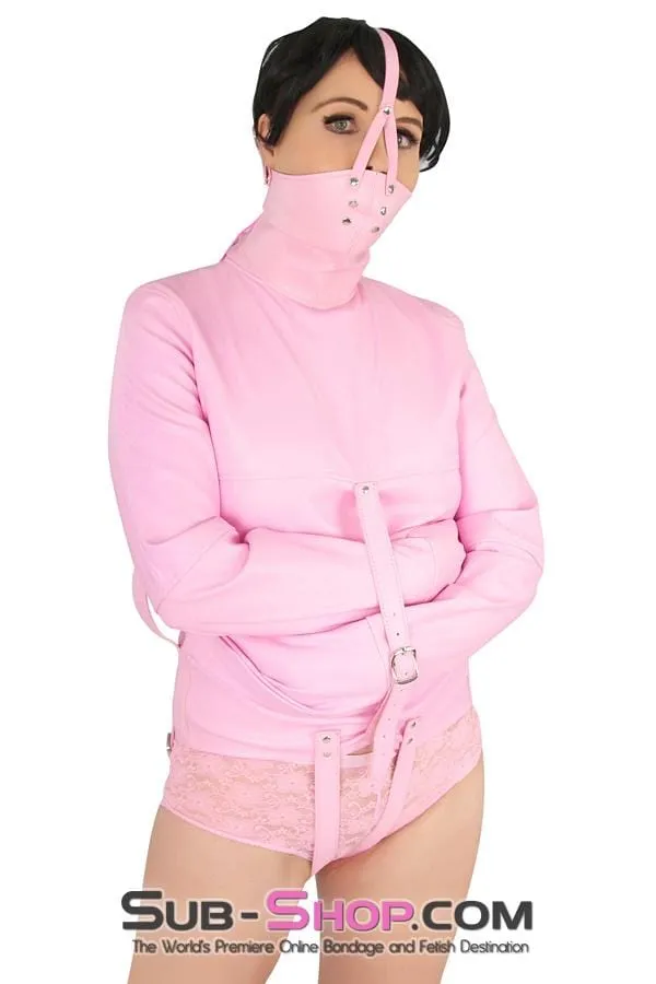 7829MH      Pink Scolds Bondage Gag Trainer Mask with Stuffed Gag
