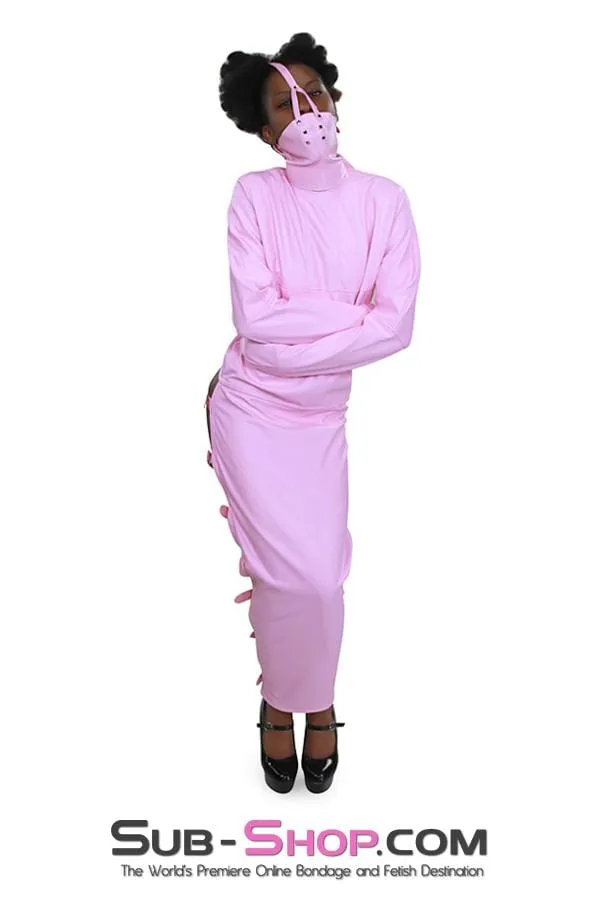7829MH      Pink Scolds Bondage Gag Trainer Mask with Stuffed Gag