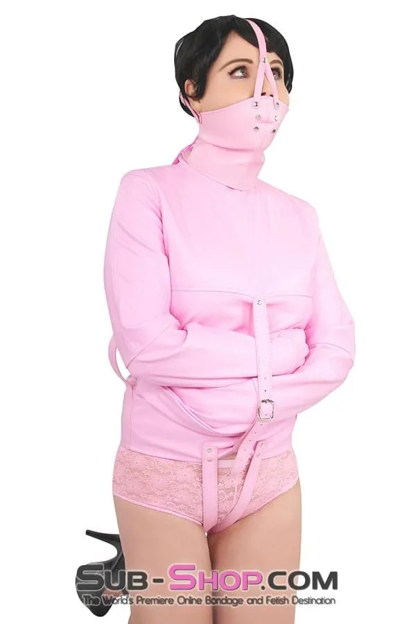 7829MH      Pink Scolds Bondage Gag Trainer Mask with Stuffed Gag
