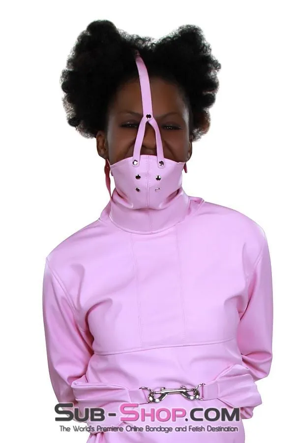 7829MH      Pink Scolds Bondage Gag Trainer Mask with Stuffed Gag