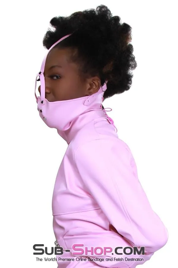 7829MH      Pink Scolds Bondage Gag Trainer Mask with Stuffed Gag