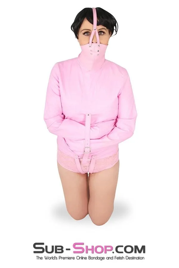 7829MH      Pink Scolds Bondage Gag Trainer Mask with Stuffed Gag