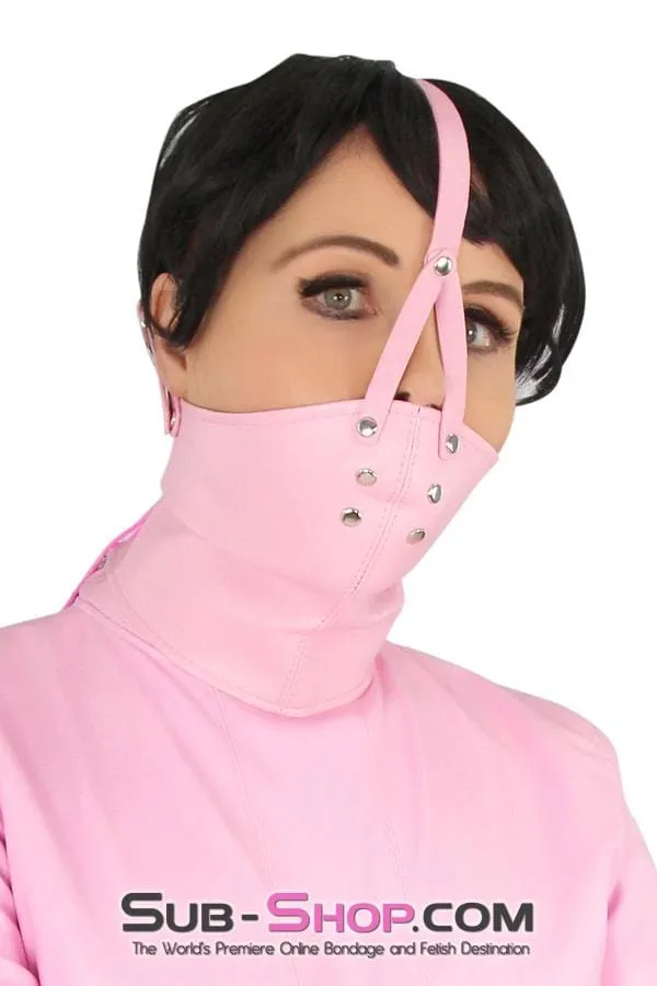 7829MH      Pink Scolds Bondage Gag Trainer Mask with Stuffed Gag