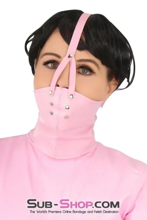 7829MH      Pink Scolds Bondage Gag Trainer Mask with Stuffed Gag
