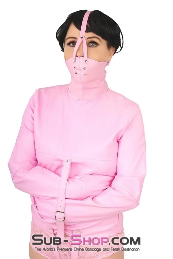 7829MH      Pink Scolds Bondage Gag Trainer Mask with Stuffed Gag