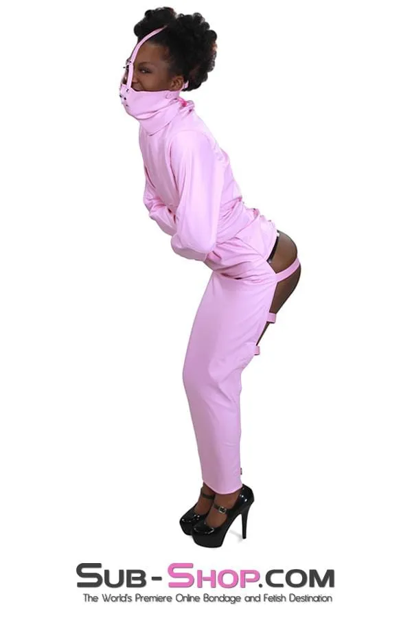7829MH      Pink Scolds Bondage Gag Trainer Mask with Stuffed Gag
