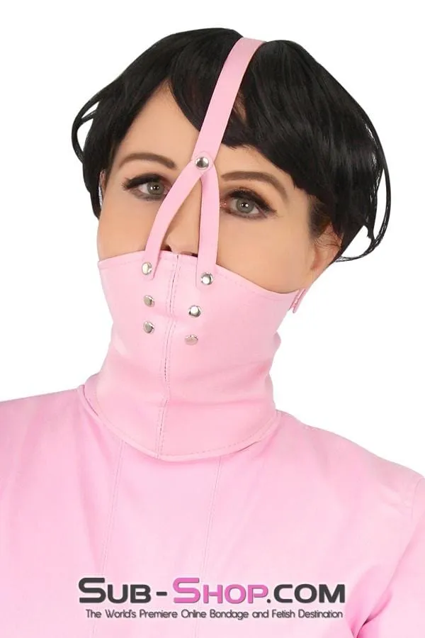 7829MH      Pink Scolds Bondage Gag Trainer Mask with Stuffed Gag