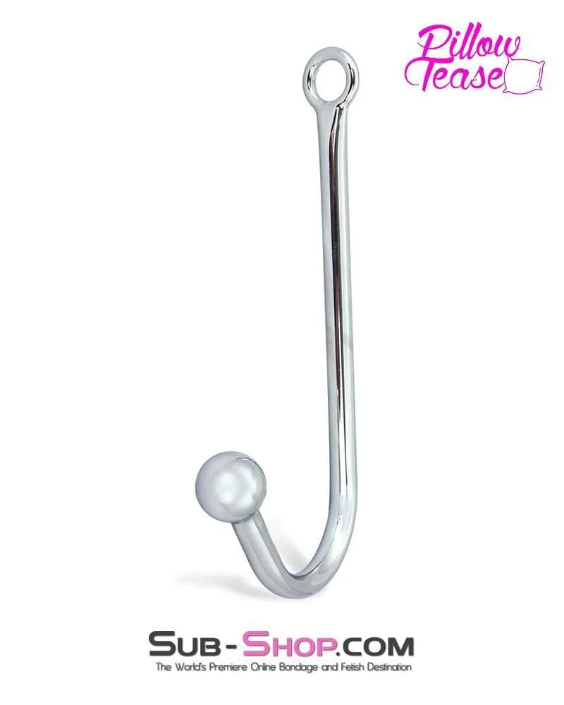 9313HS-SIS      Sissy Bar Chrome Steel Ball Bondage Slave Anal Hook