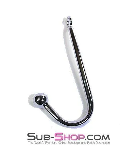 9313HS-SIS      Sissy Bar Chrome Steel Ball Bondage Slave Anal Hook