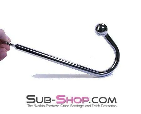 9313HS-SIS      Sissy Bar Chrome Steel Ball Bondage Slave Anal Hook