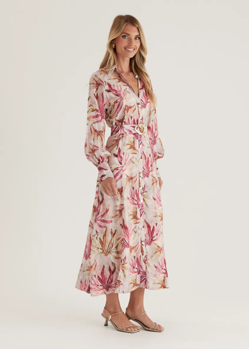 Adria Maxi Dress - Plum Floral