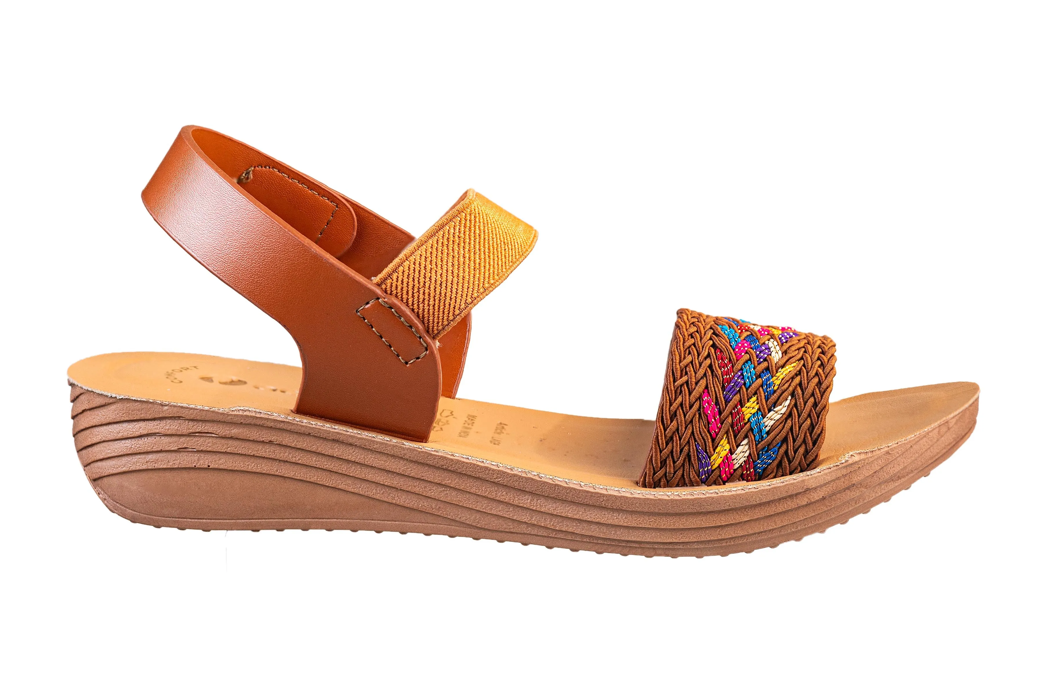 Aeroblu Tan Ladies Sandal PU (Cs Pu S Lag 9 A)