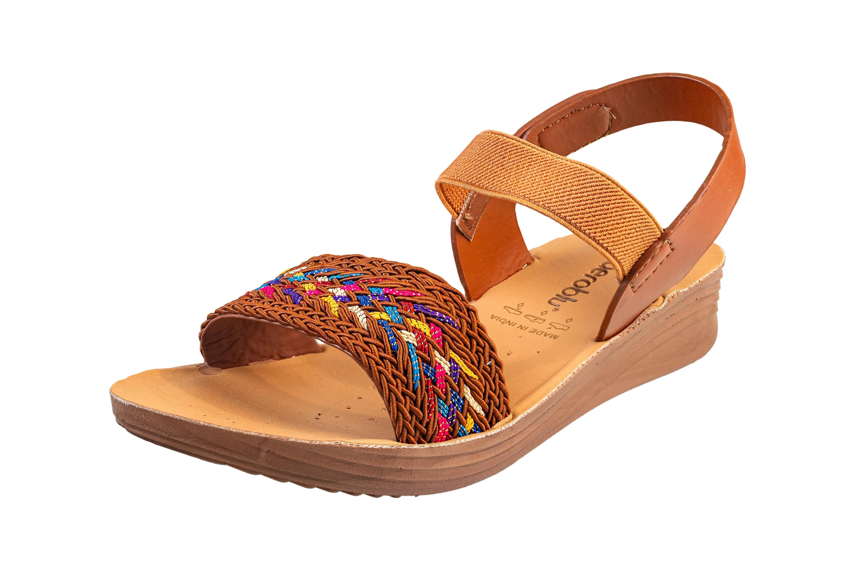 Aeroblu Tan Ladies Sandal PU (Cs Pu S Lag 9 A)
