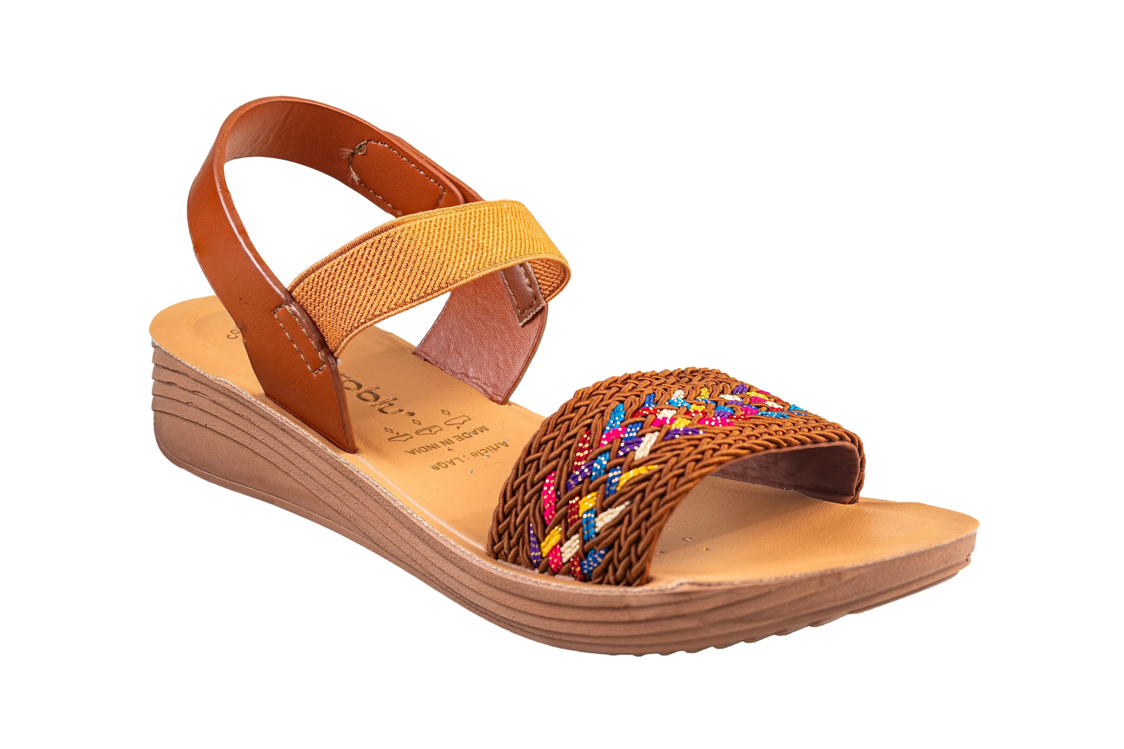 Aeroblu Tan Ladies Sandal PU (Cs Pu S Lag 9 A)