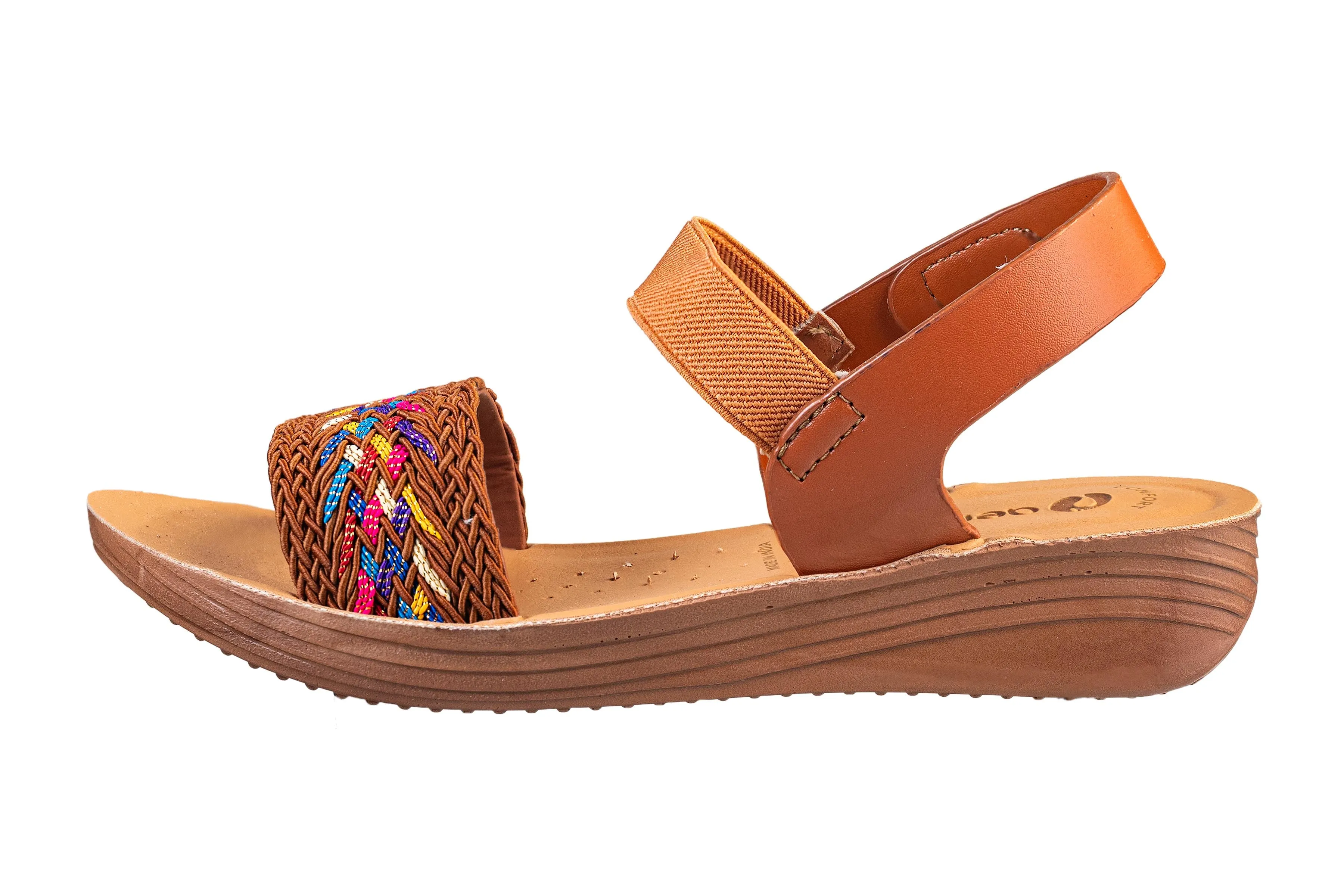 Aeroblu Tan Ladies Sandal PU (Cs Pu S Lag 9 A)