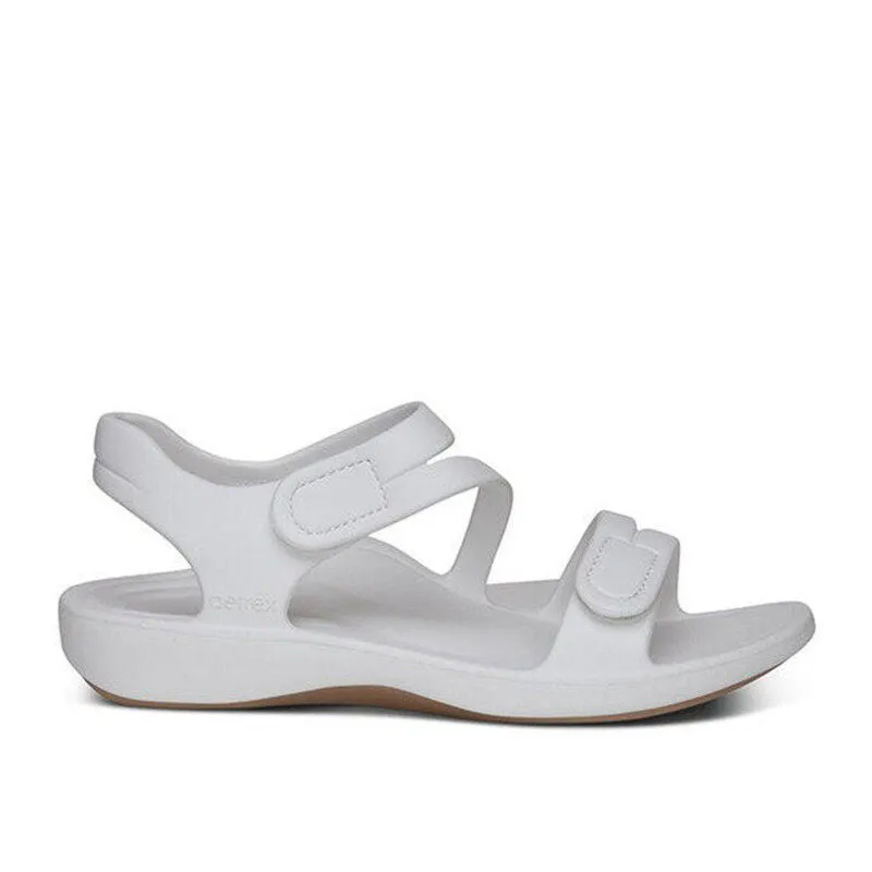 Aetrex Women's Jillian Sport Sandal White Matte