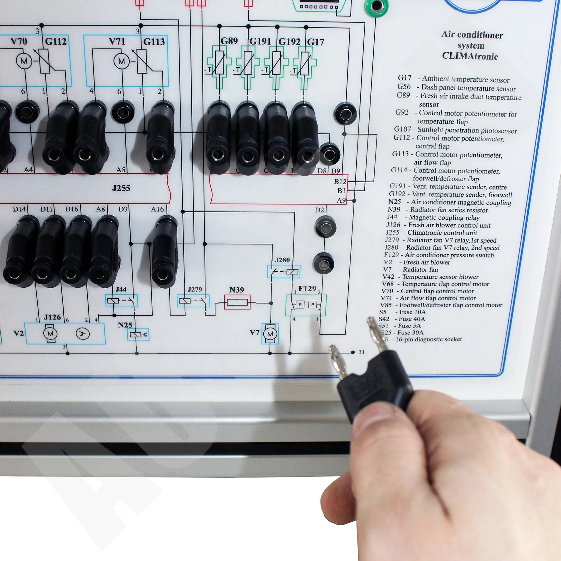Air conditioning and climate control Educational Trainer MSC01 AutoEDU