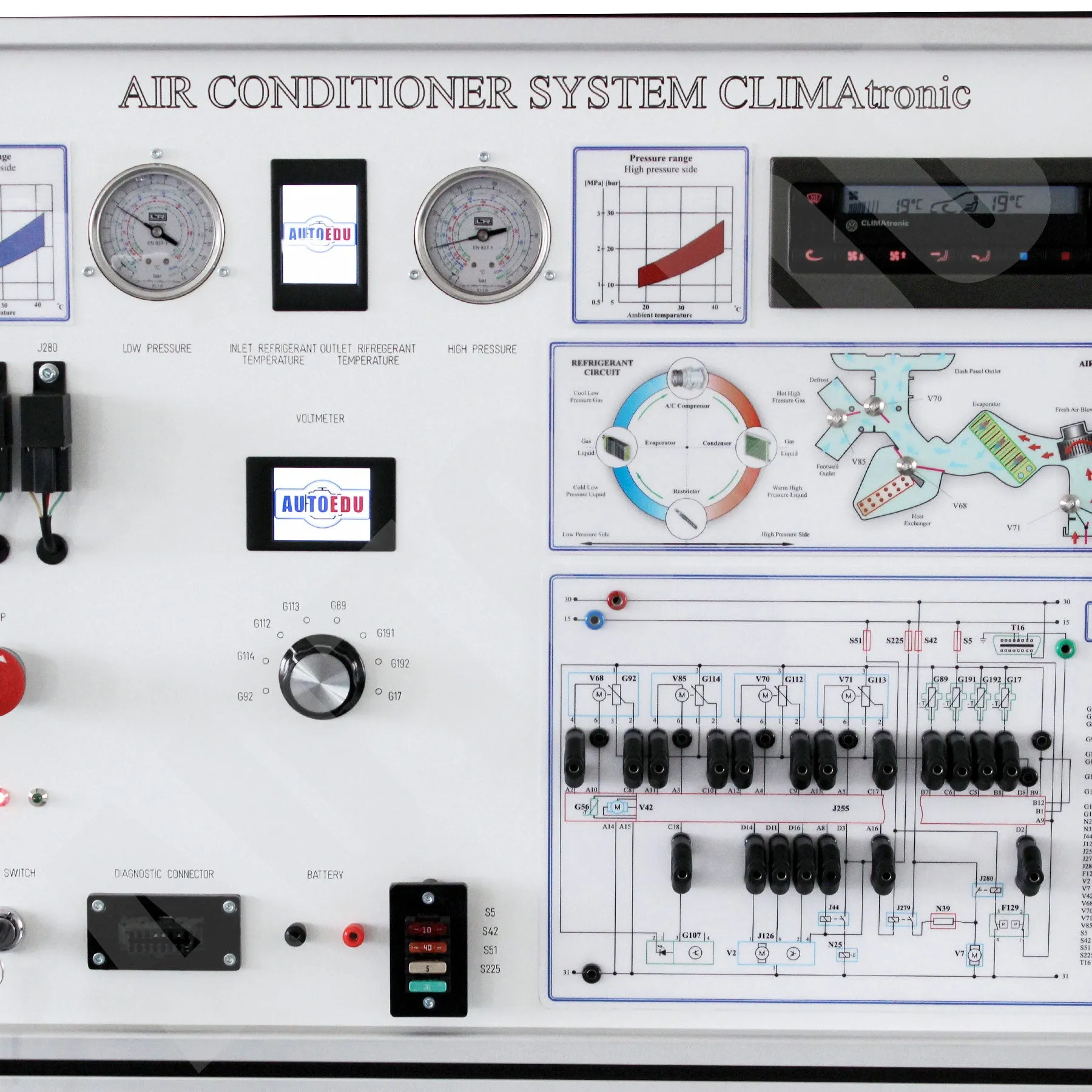Air Conditioning And Climate Control Educational Trainer MSC02 AutoEDU