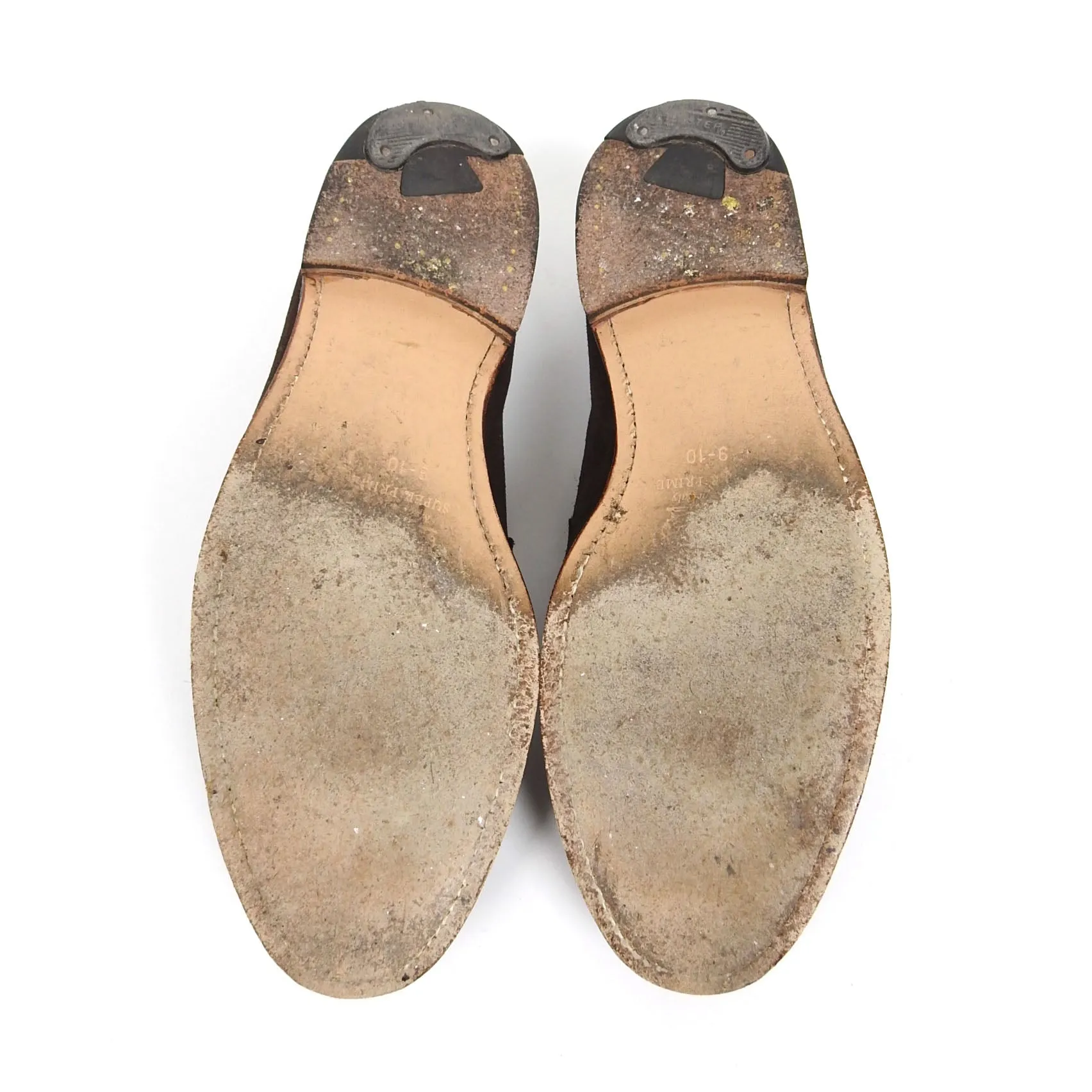 Alden Brown Suede Penny Loafer 9.5