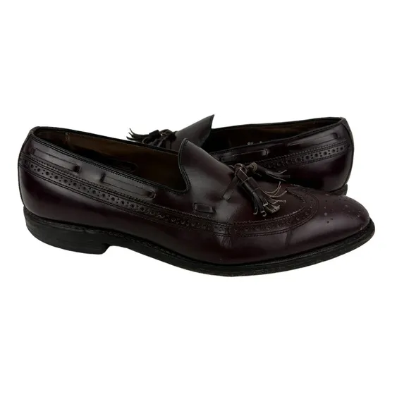 Allen Edmonds Manchester Longwing Tassel Loafer Brown Calf Leather Mens Size 9.5