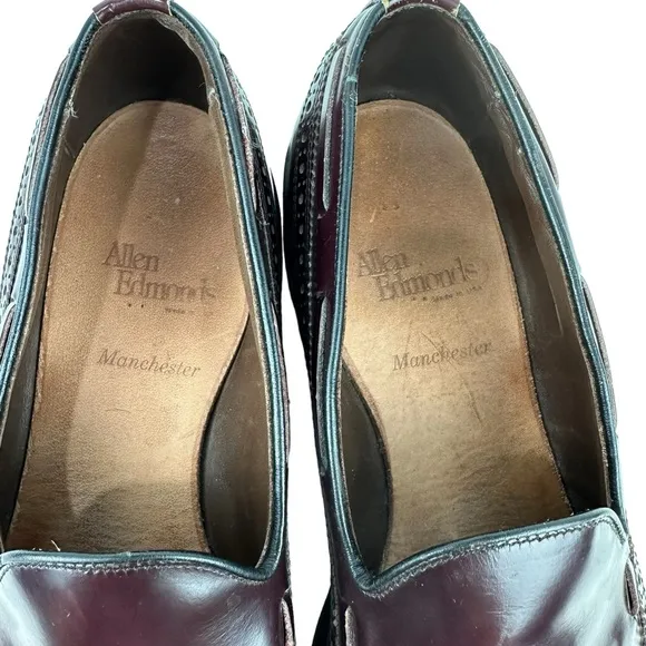 Allen Edmonds Manchester Longwing Tassel Loafer Brown Calf Leather Mens Size 9.5