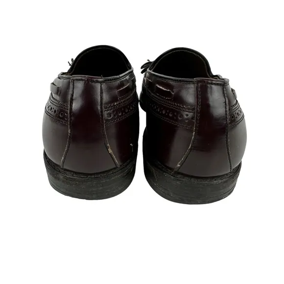 Allen Edmonds Manchester Longwing Tassel Loafer Brown Calf Leather Mens Size 9.5
