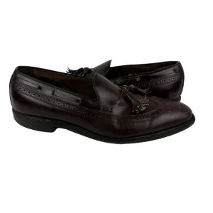 Allen Edmonds Manchester Longwing Tassel Loafer Brown Calf Leather Mens Size 9.5