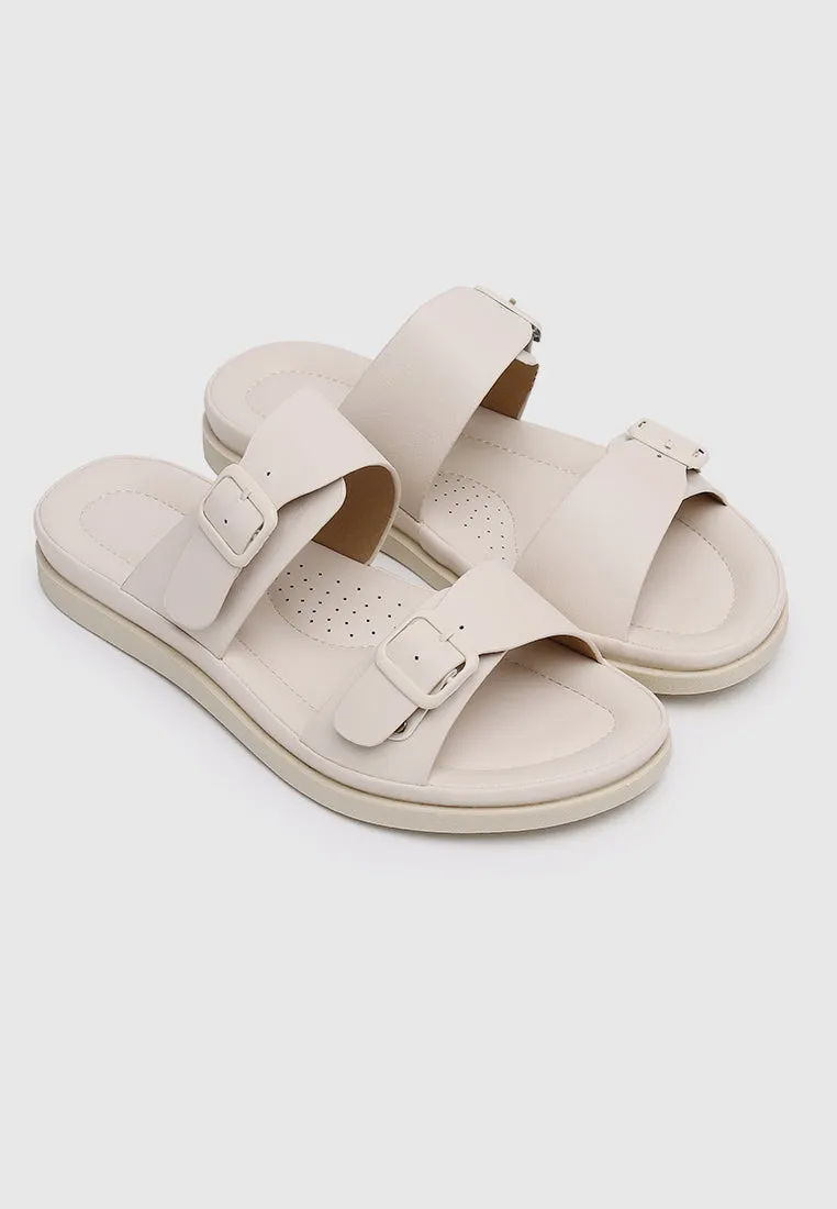 Alora Comfy Sandals (Almond)