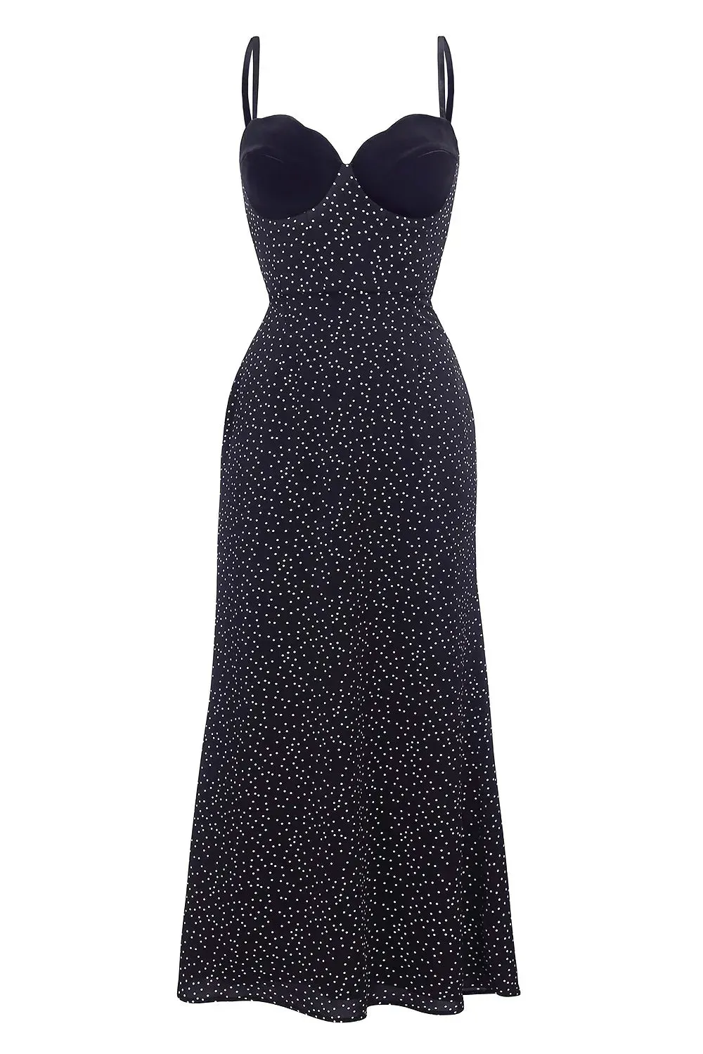 Aria | Black Midi Dress
