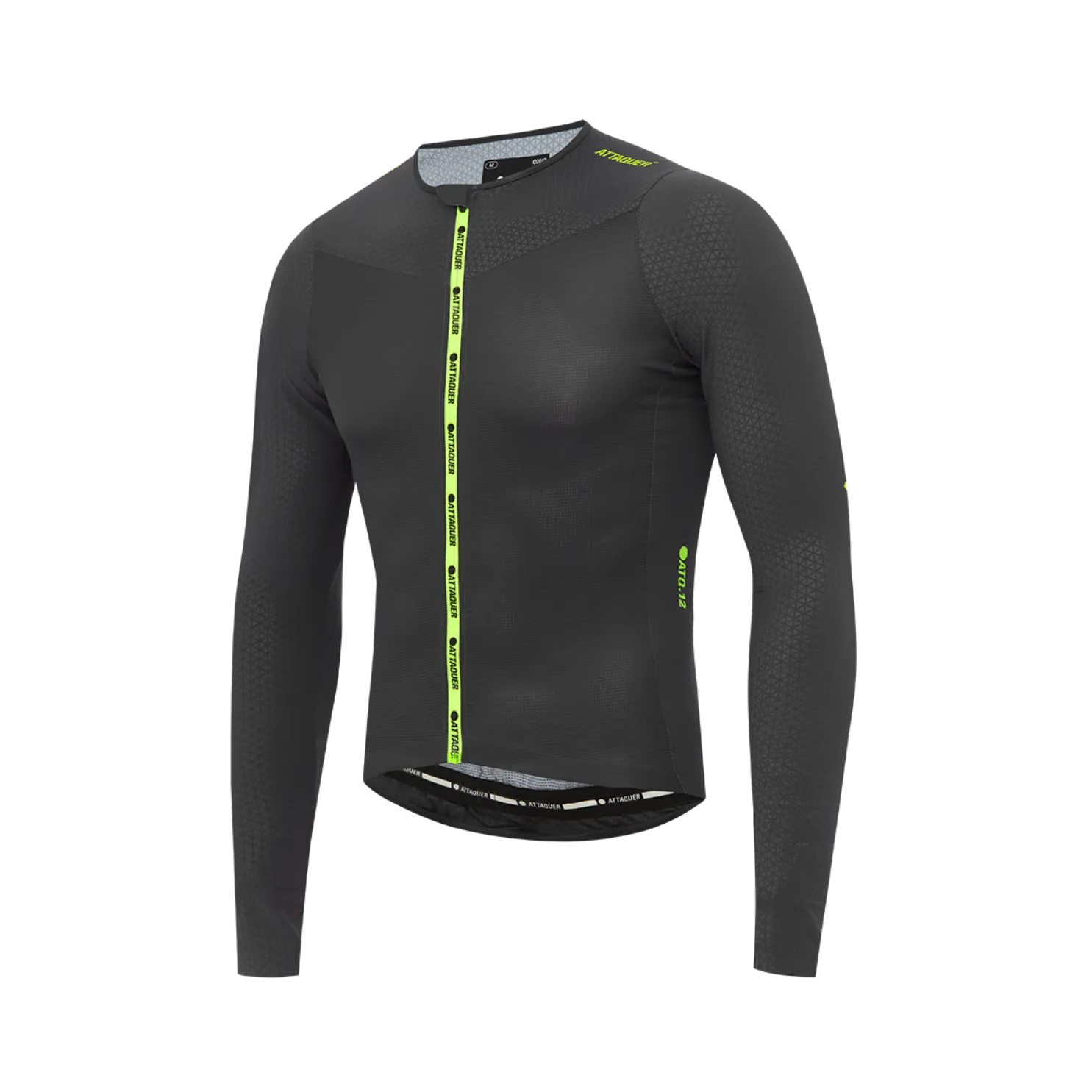 Attaquer ULTRA  Aero Long Sleeved Jersey - Anthracite/Acid Lime