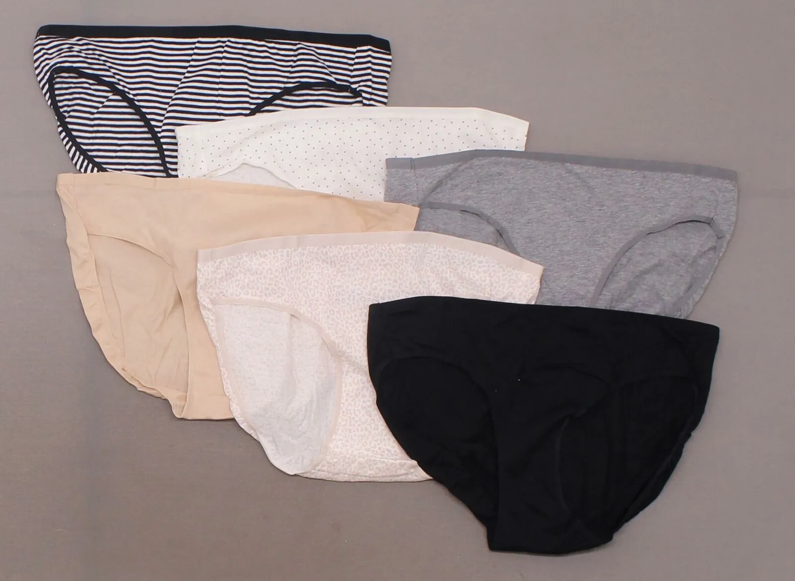 Auden Women's 6 Pairs Cotton Bikini Panties