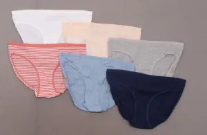 Auden Women's 6 Pairs Cotton Bikini Panties