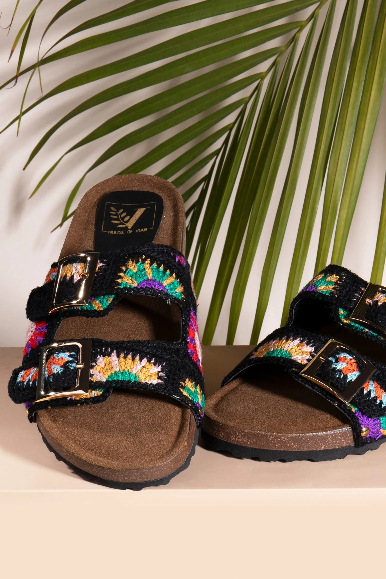 Beach Breeze Black Flats