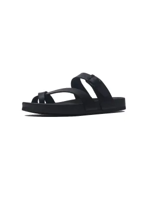 Black Footbed Sandal