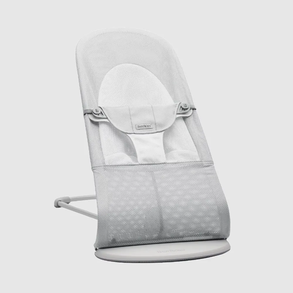BOUNCER BALANCE SOFT - SILVER / WHITE - MESH, GREY FRAME