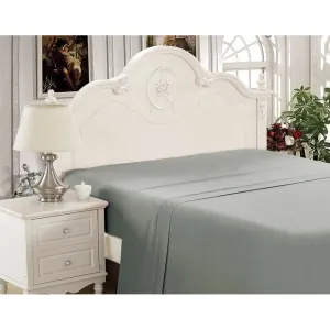 Byrnes Comfort Soft Solid Colour Flat Sheet, Grey! Twin!