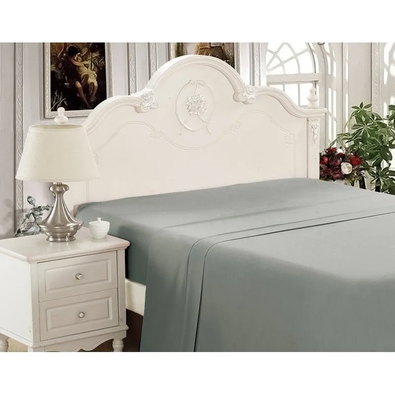 Byrnes Comfort Soft Solid Colour Flat Sheet, Grey! Twin!