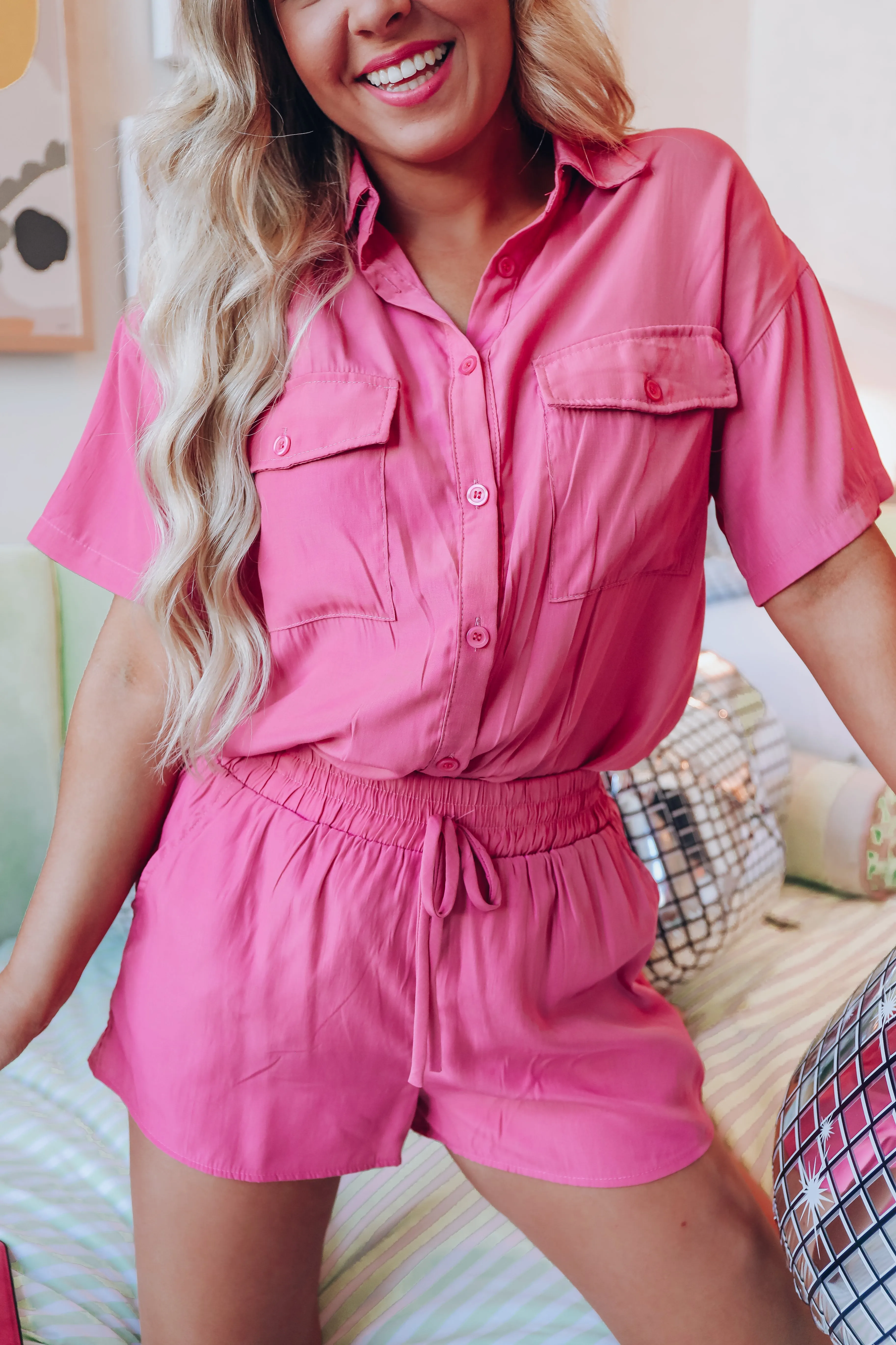 Calm The Chaos Tencel PJ Set - Rose