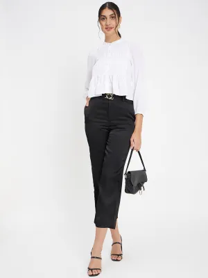 Camla Barcelona White Solid Shirt